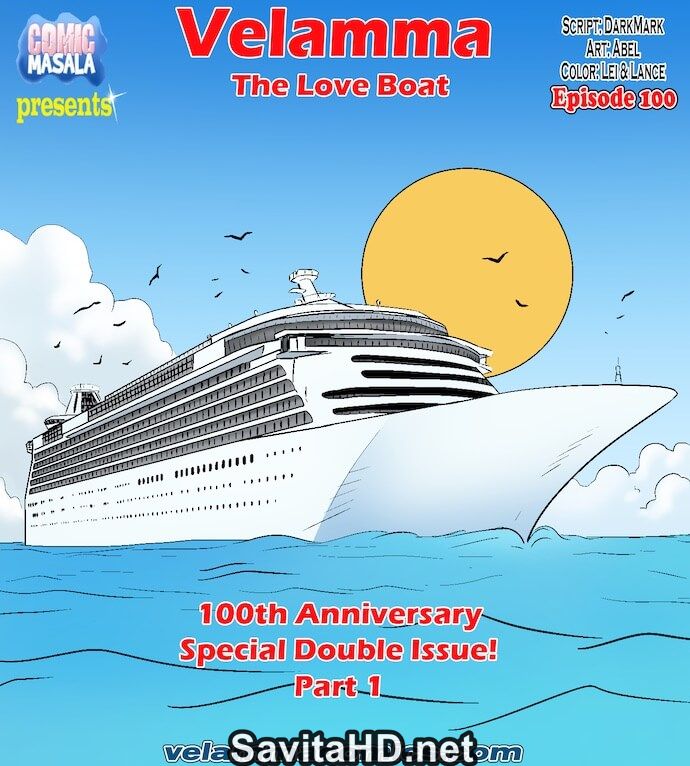 Velamma Episode 100 - Velamma Episode 100 - The Love Boat - Part 1